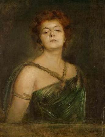 Franz von Lenbach Portrait einer Dame